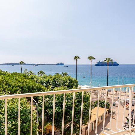 Vue Mer Exceptionnelle Sur Plage Du Midi En 1Re Ligne- 2 Chambres Cannes Luaran gambar